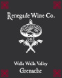 Sleight Of Hand Renegade Wine Co. Grenache 2014 Front Label