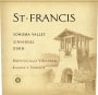 St. Francis Montecillo Vineyard Kaarin's Terrace Zinfandel 2009  Front Label