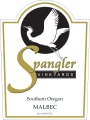 Spangler Vineyards Malbec 2013  Front Label