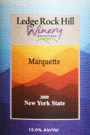 Ledge Rock Hill Winery Marquette 2009  Front Label