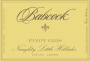 Babcock  Naughty Little Hillsides Pinot Gris 2016  Front Label