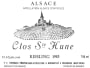 Maison Trimbach Clos Ste. Hune Riesling 1985 Front Label