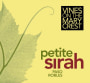 Vines on the Marycrest Petite Sirah 2014  Front Label