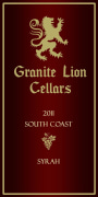 Granite Lion Cellars South Coast Syrah 2011 Front Label