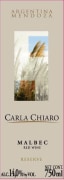 Bodegas Carelli Carla Chiaro Malbec 2015  Front Label