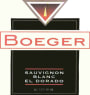 Boeger Sauvignon Blanc 2012  Front Label