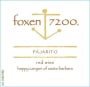 Foxen 7200 Pajarito 2014  Front Label