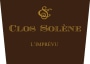 Clos Solene L'Imprevu 2015  Front Label