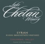Lake Chelan Winery Rivers Bend Vineyard Syrah 2007 Front Label