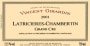 Vincent Girardin Latricieres-Chambertin Grand Cru 2001 Front Label