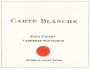 Carte Blanche Cabernet Sauvignon 2012  Front Label