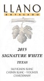 Llano Signature White 2015  Front Label