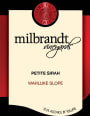 Milbrandt Vineyard Series Petite Sirah 2012  Front Label