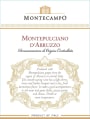 Montecampo Montepulciano d'Abruzzo 2016 Front Label