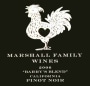 Marshall Family Wines Barry's Blend Pinot Noir 2006  Front Label