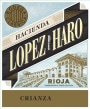 Hacienda Lopez de Haro Crianza 2013  Front Label