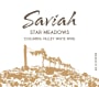 Saviah Star Meadows White 2016 Front Label