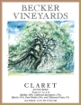 Becker Vineyards Claret Les Trois Dames 2015  Front Label