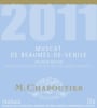 M. Chapoutier  Muscat de Beaumes de Venise 2011  Front Label
