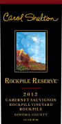 Carol Shelton Rockpile Reserve Cabernet Sauvignon 2012  Front Label
