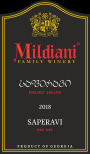 Mildiani Saperavi 2018  Front Label