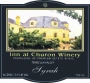 Inn at Churon Winery Syrah 2012  Front Label