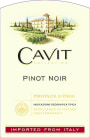 Cavit Provincia di Pavia Pinot Noir 2017  Front Label