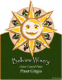 Bellview Winery Pinot Grigio 2014 Front Label
