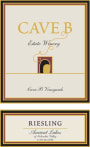 Cave B Estate Winery Riesling 2015 Front Label