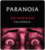 Paranoia Red Wine Blend 2016  Front Label