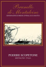 Podere Scopetone Brunello di Montalcino 2012  Front Label