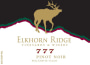 Elkhorn Ridge Vineyards & Winery 777 Pinot Noir 2014  Front Label