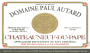 Domaine Paul Autard Chateauneuf-du-Pape 1996  Front Label