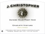 J. Christopher Dundee Hills Charlie's Vineyard Pinot Noir 2014 Front Label