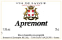 Bernard et Christophe Richel Savoie Apremont 2016  Front Label