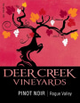 Deer Creek Vineyards Pinot Noir 2012  Front Label