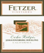 Fetzer Johannisberg Echo Ridge Riesling 2009  Front Label
