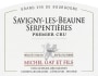 Michel Gay & Fils Savigny les Beaune Serpentieres Premier Cru 2015  Front Label