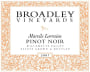 Broadley Marcile Lorraine Pinot Noir 2007  Front Label