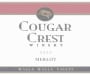 Cougar Crest Estate Merlot 2003  Front Label