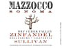 Mazzocco Sullivan Vineyard Zinfandel 2012  Front Label