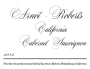 Arnot-Roberts California Cabernet Sauvignon 2012  Front Label