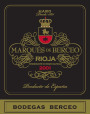 Grupo Berceo Marques de Berceo 2001  Front Label