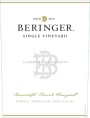 Beringer Single Vineyard Bancroft Ranch Cabernet Sauvignon 2013  Front Label