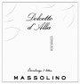 Massolino Dolcetto d'Alba 2010  Front Label