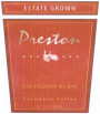 Preston Premium Wines Sauvignon Blanc 2010 Front Label