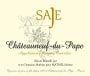 Domaine de Saje Chateauneuf-du-Pape Marquis Anselme Mathieu 2018  Front Label