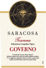 Saracosa Toscana Governo 2019  Front Label