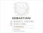 Sebastiani Robert's Vineyard Pinot Noir 2012  Front Label