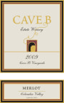 Cave B Estate Winery Merlot 2009 Front Label